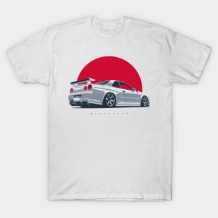 Skyline R34 white T-Shirt